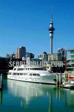 ID 159 ULYSSES - owned by New Zealand businessman Graeme Hart, she is seen here berthed in Auckland's Viaduct Basin.